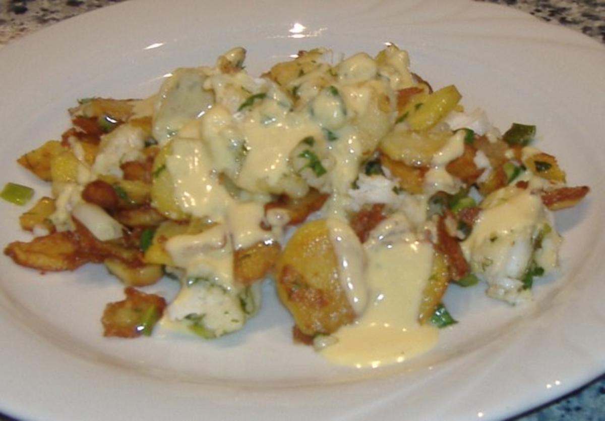 Hamburger Pannfisch mit Senfsauce