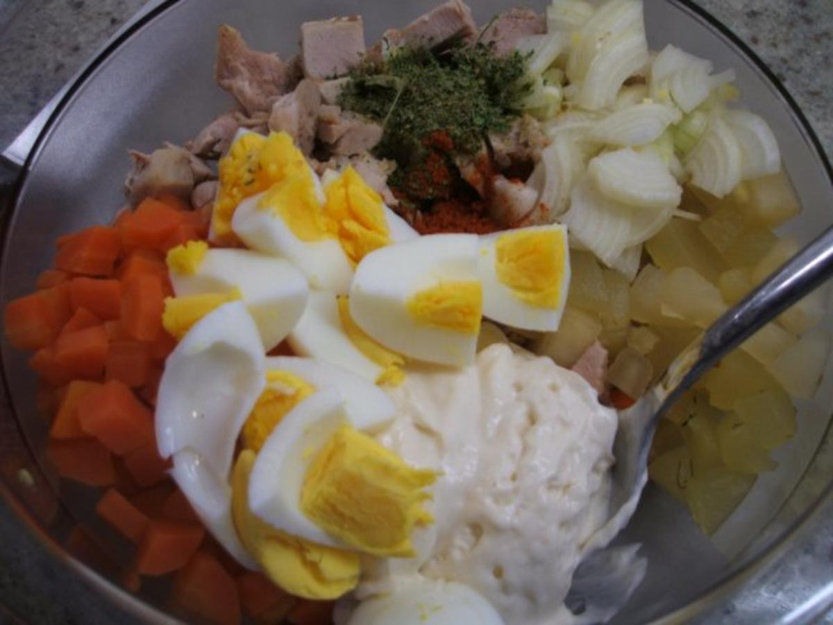 Salate: Fleischsalat "Freezer" - Rezept - Bild Nr. 2