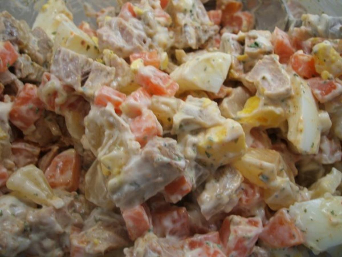 Salate: Fleischsalat "Freezer" - Rezept - Bild Nr. 3