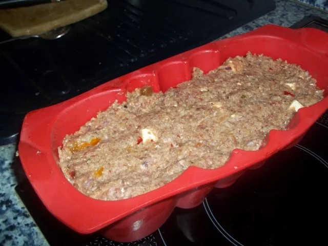 Rezept: Hackbraten mit Schafskäse Bild Nr. 4 Hackbraten mit Schafskäse - Rezept - Bild Nr. 4