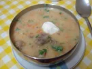 Rezept: Gemüsesuppe mit Rindfleischbällchen Gemüsesuppe mit Rindfleischbällchen - Rezept