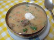 Gemüsesuppe mit Rindfleischbällchen - Rezept