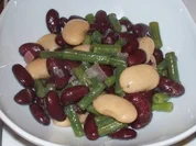 Bohnensalat von dreierlei Sorten - Rezept