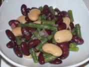 Bohnensalat von dreierlei Sorten - Rezept