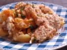 Ofengerichte: Fruchtiger Sauerkraut-Kartoffel-Auflauf mit Nürnberger Würstchen - Rezept