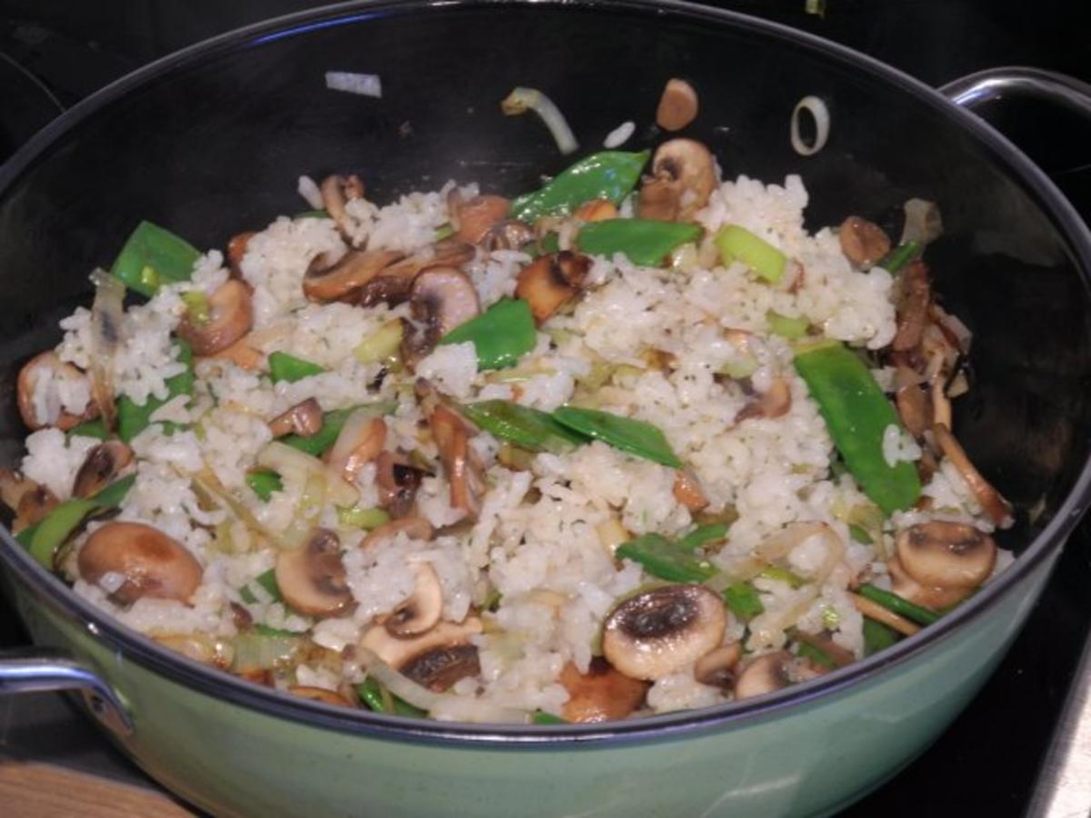 Vegan : Eine bunte und gesunde Gemüse - Reis - Pfanne - Rezept - Bild Nr. 10
