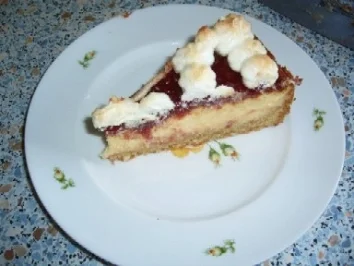 Kuchen: Zitronen-Käsekuchen mit Himbeersoße - Rezept - Bild Nr. 3
