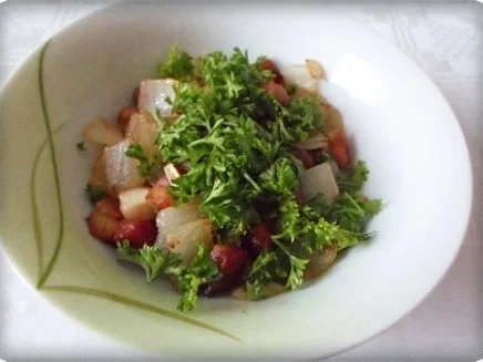 Würzige Bratkartoffeln nach Art des Hauses mit Currywürstchen - Rezept - Bild Nr. 11