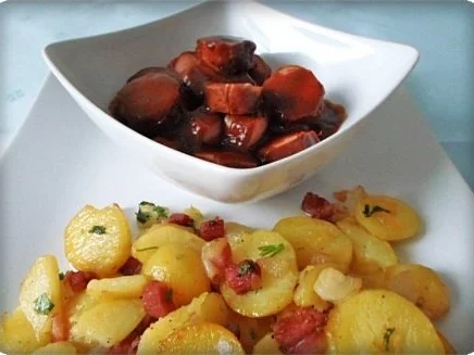 Würzige Bratkartoffeln nach Art des Hauses mit Currywürstchen - Rezept - Bild Nr. 21