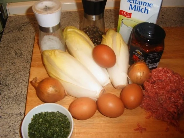 Rezept: Chicoree-Eier-Pfanne Bild Nr. 2 Chicoree-Eier-Pfanne - Rezept - Bild Nr. 2