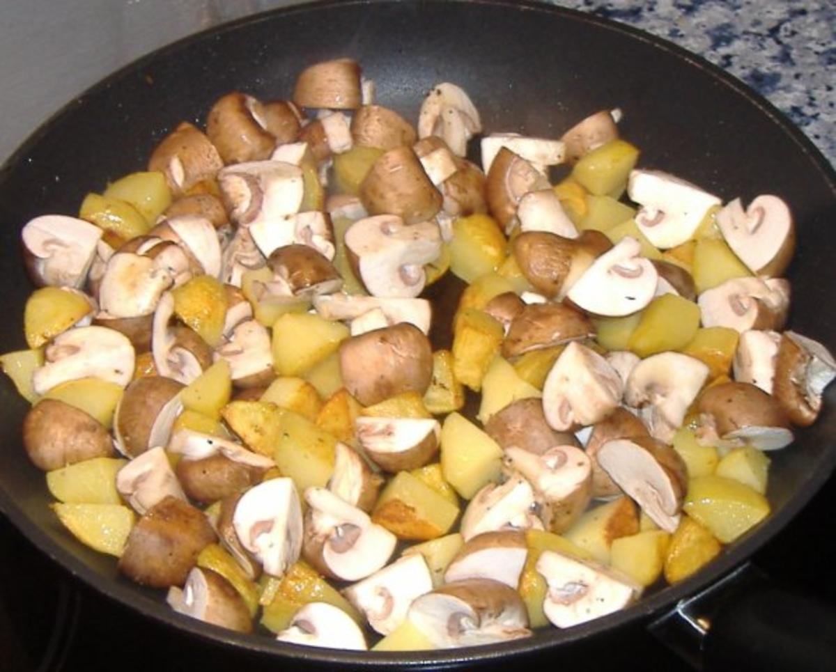 Warmer Kartoffel-Pilz-Salat - Rezept - Bild Nr. 2