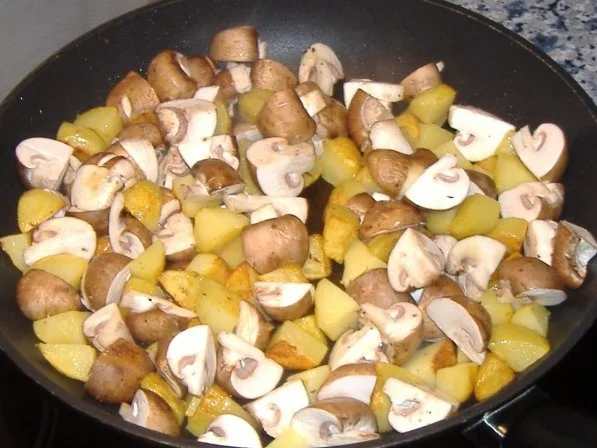 Warmer Kartoffel-Pilz-Salat - Rezept - Bild Nr. 2