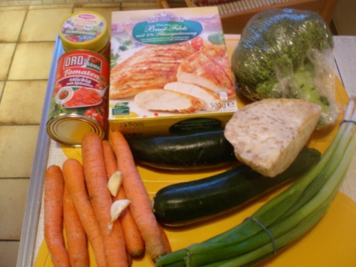 Gemüsesuppe mit Hähnchenbrustfilet - Rezept - Bild Nr. 2