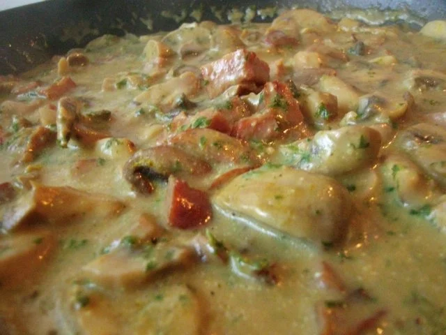 Pasta in Pilzrahmsoße - Rezept - Bild Nr. 7