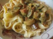 Pasta in Pilzrahmsoße - Rezept - Bild Nr. 2