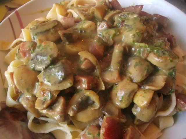 Pasta in Pilzrahmsoße - Rezept - Bild Nr. 11