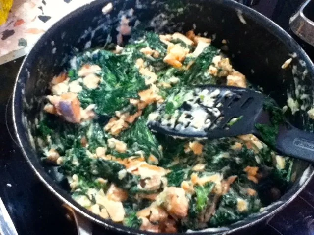 Rezept: Spinat-Lachs Lasagne Bild Nr. 4 Spinat-Lachs Lasagne - Rezept - Bild Nr. 4