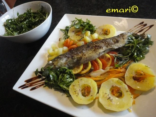 Bachforelle im Bratschlauch - Rezept