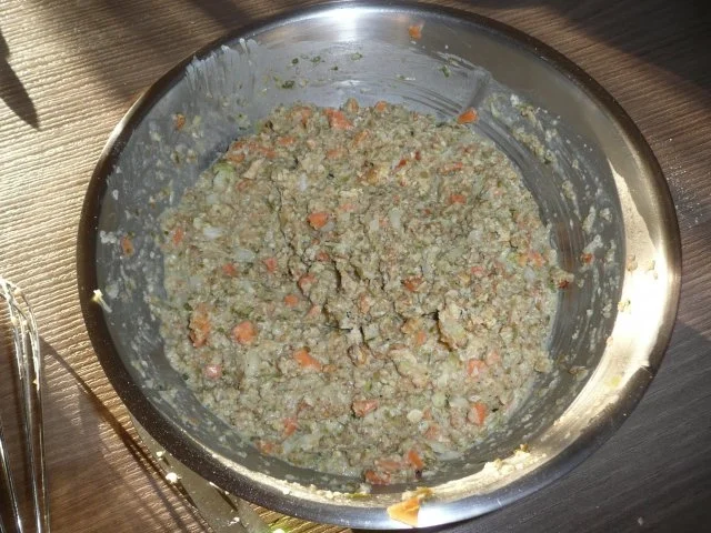 Rezept: Grünkern Burger an Kartoffel - Gemüsestampf und Erdnussbuttersoße ! Bild Nr. 6 Grünkern Burger an Kartoffel - Gemüsestampf und Erdnussbuttersoße ! - Rezept - Bild Nr. 6