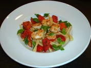 Pasta mit Garnelen und zweierlei Tomaten - Rezept