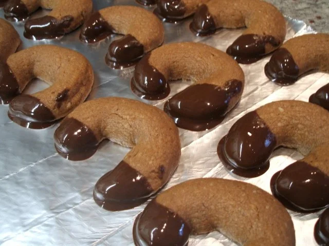 Plätzchen: Nougathörnchen - die ersten Plätzchen für "leckermutzi" zum Geburtstag - Rezept - Bild Nr. 10