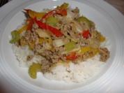 Hackfleisch aus dem Wok - Rezept