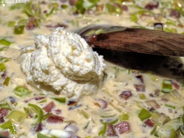 Tagliatelle mit Porree und Schinken in Meerrettichrahm - Rezept - Bild Nr. 11