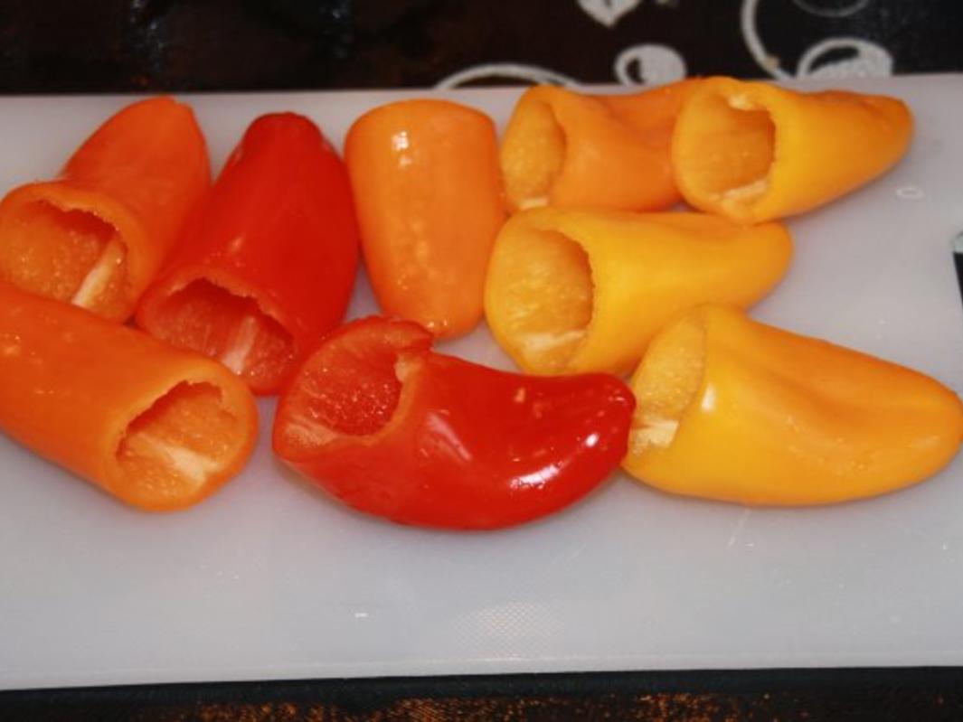 Antipasti Paprika mit Frischkäse gefüllt - schnell &amp; einfach - von Molochai