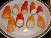 Rezept: Antipasti - Paprika mit Frischkรคse gefรผllt Antipasti - Paprika mit Frischkรคse gefรผllt - Rezept