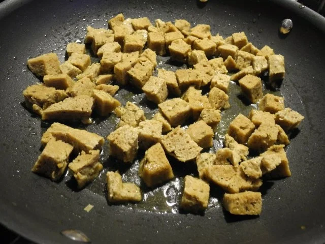 Rezept: Vegan : Seitan - Vleisch - Pfanne mit Gemüse und Reis Bild Nr. 6 Vegan : Seitan - Vleisch - Pfanne mit Gemüse und Reis - Rezept - Bild Nr. 6