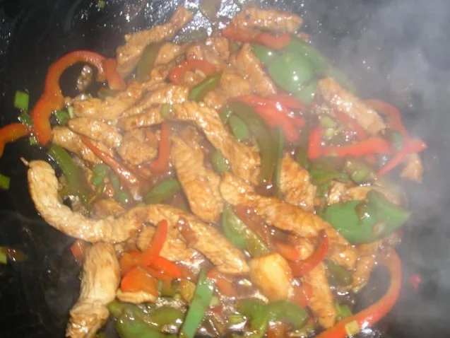 Süß-Saures Putenfleisch mit Paprikagemüse - Rezept - Bild Nr. 6