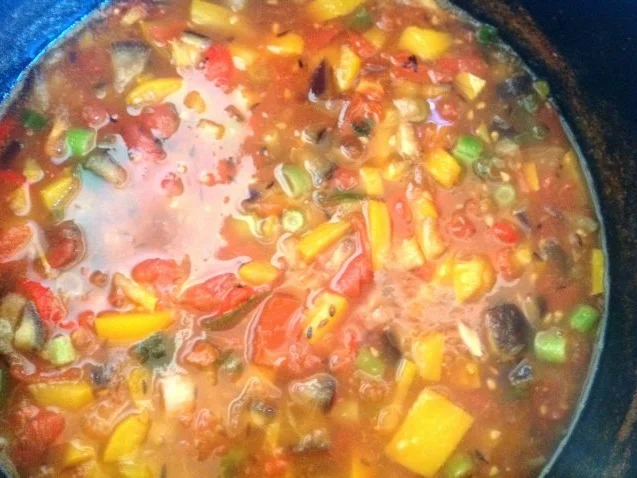 Kartoffelplätzchen mit scharfem Gemüse - Rezept - Bild Nr. 2