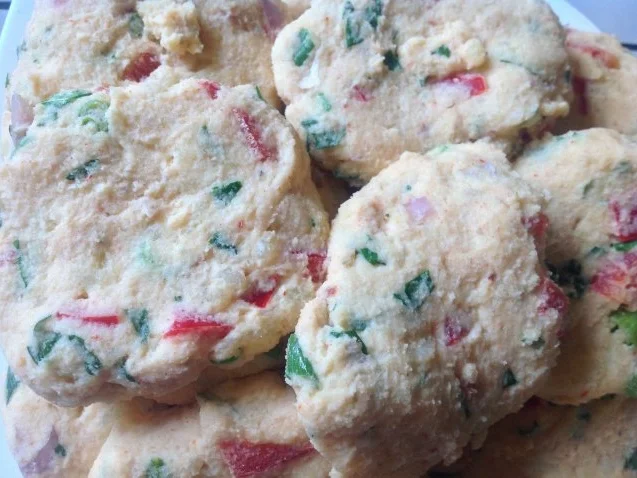 Kartoffelplätzchen mit scharfem Gemüse - Rezept - Bild Nr. 4