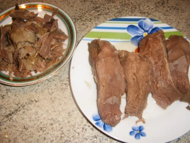 Zunge in Rotwein -Cranberriesoße - Rezept - Bild Nr. 4