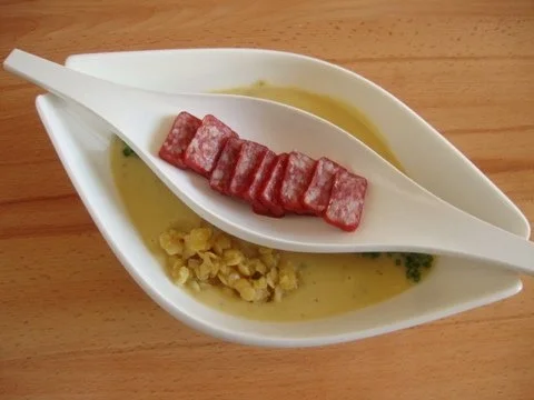 Linsencremesuppe aus gelben Linsen - Rezept