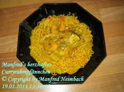 Fleisch – herzhaftes Curryrahmpfännchen a’la Manfred - Rezept