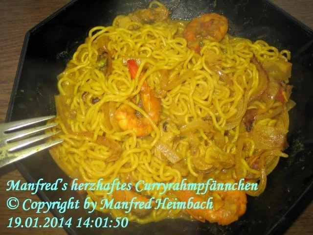 Fleisch – herzhaftes Curryrahmpfännchen a’la Manfred - Rezept - Bild Nr. 2