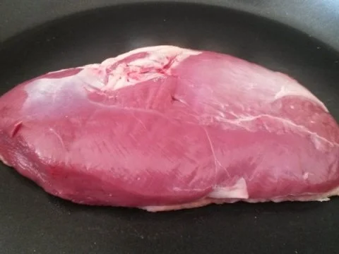 Entenbrust mit gespicktem Grünkohl und Kartoffelpüree - Rezept - Bild Nr. 3