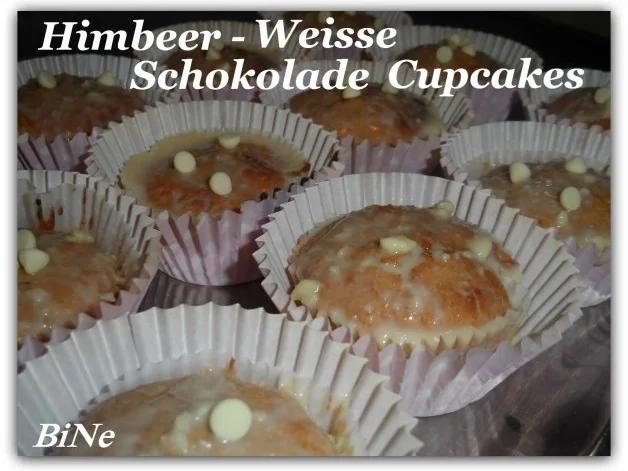 BiNe` S HIMBEER - WEISSE SCHOKOLADE CUPCAKES - Rezept - Bild Nr. 2