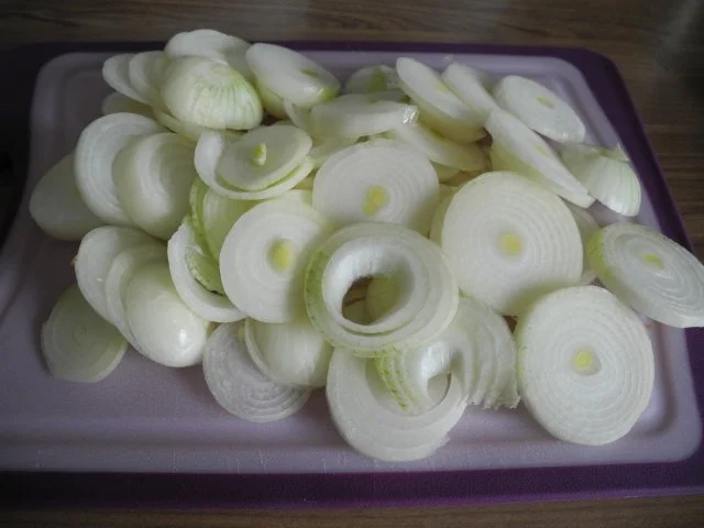 Vegan : Kartoffelstampf auf Zwiebel - Rosenkohl - Bett - Rezept - Bild Nr. 5