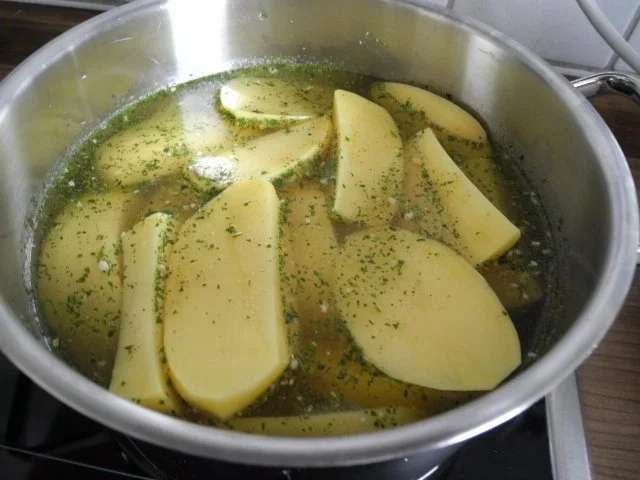 Vegan : Kartoffelstampf auf Zwiebel - Rosenkohl - Bett - Rezept - Bild Nr. 14