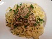 Cremige Champignon-Nudeln - Rezept