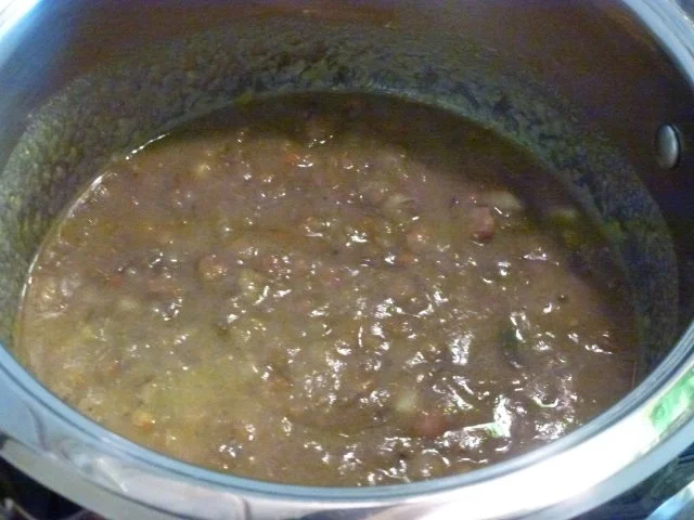 Rezept: Einfache braune Linsensuppe Bild Nr. 2 Einfache braune Linsensuppe - Rezept - Bild Nr. 2