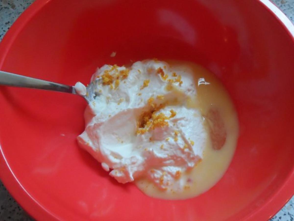 Nachtisch/Dessert: Eierlikör-Sahne-Creme mit Blutorangen und Kirschen - Rezept - Bild Nr. 4