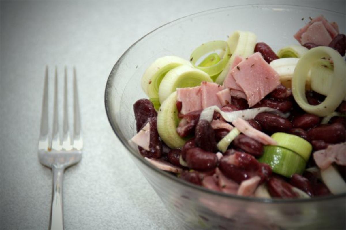 Kidneybohnen-Lauch-Salat - Rezept