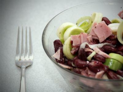 Kidneybohnen-Lauch-Salat - Rezept