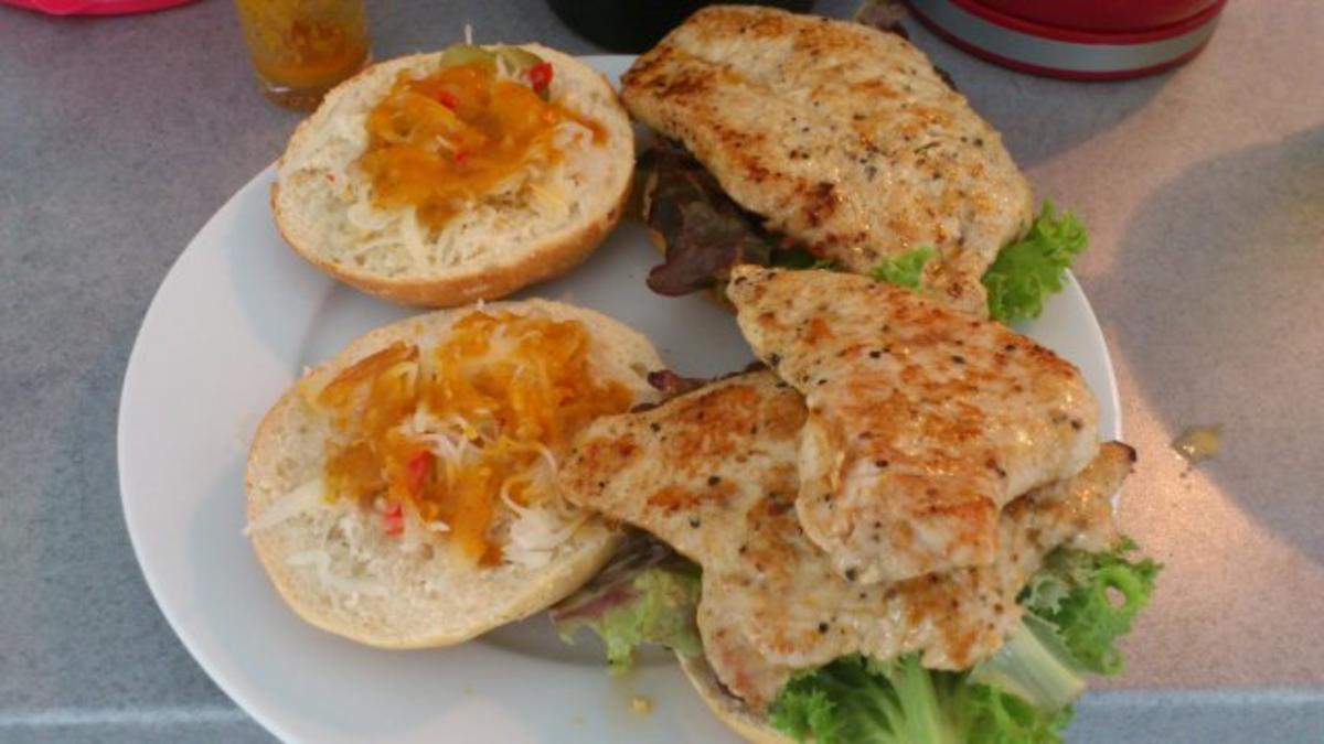 Bilder für Verdammter Chili-Chicken Burger - Rezept