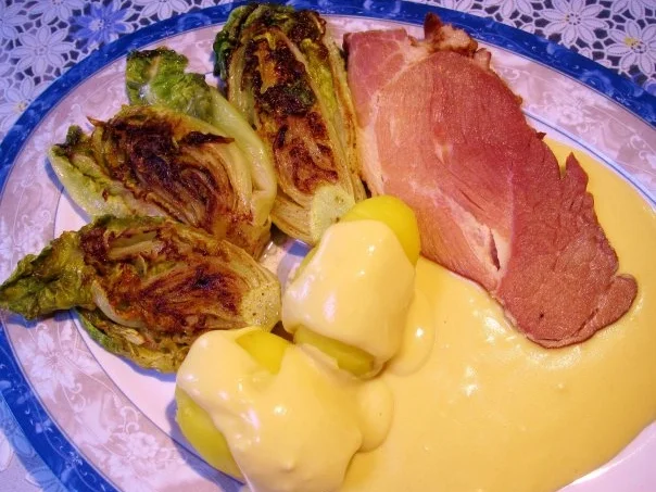 Gebratener Römersalat ... - Rezept