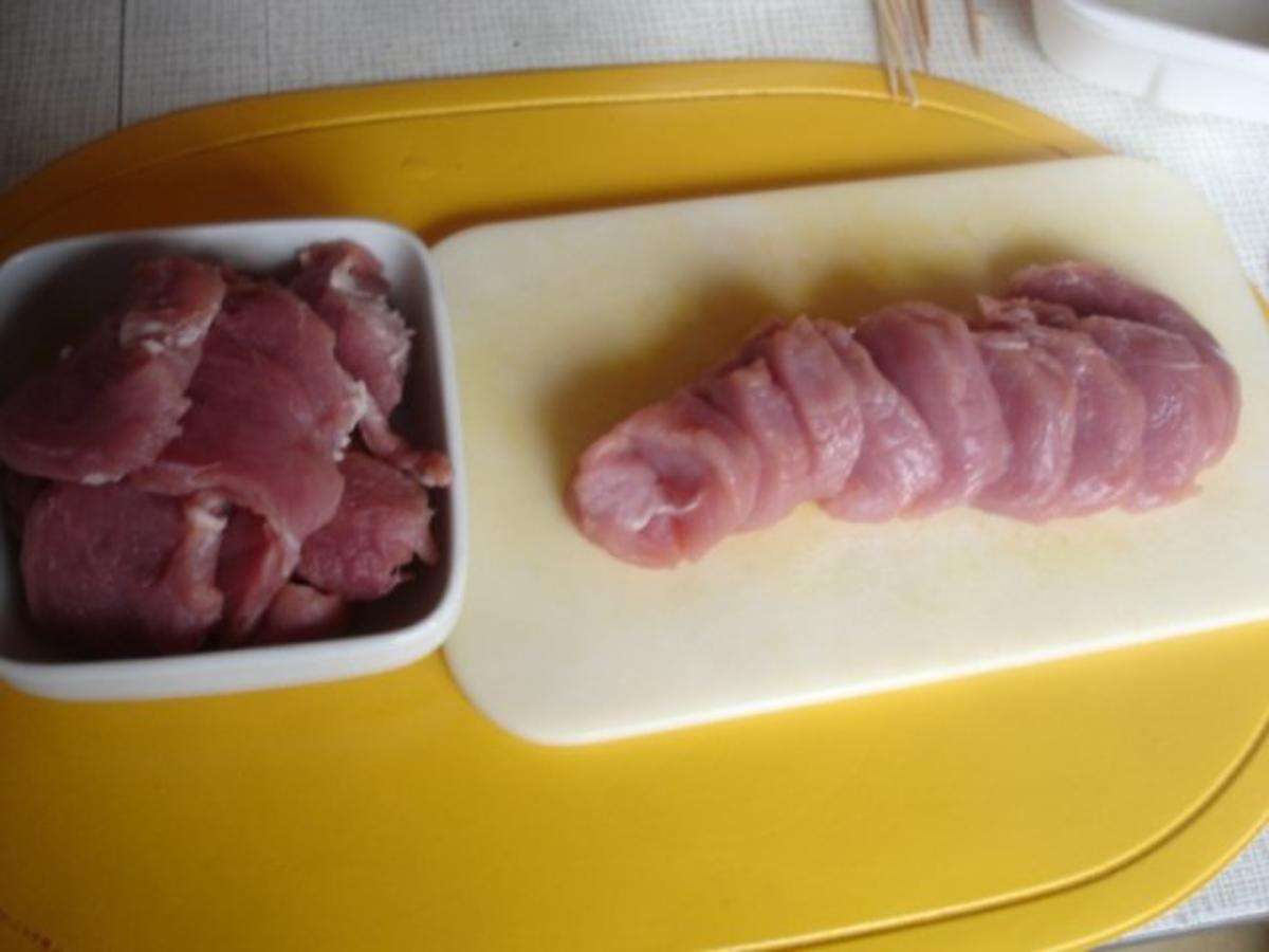 Schweinefiletschaschlik mit Reis und selbstgemachter Currysauce - Rezept - Bild Nr. 4
