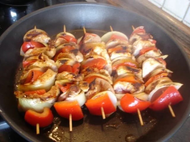 Schweinefiletschaschlik mit Reis und selbstgemachter Currysauce - Rezept - Bild Nr. 7